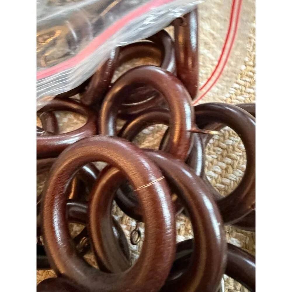 Brown shower curtain, decorative circle decor